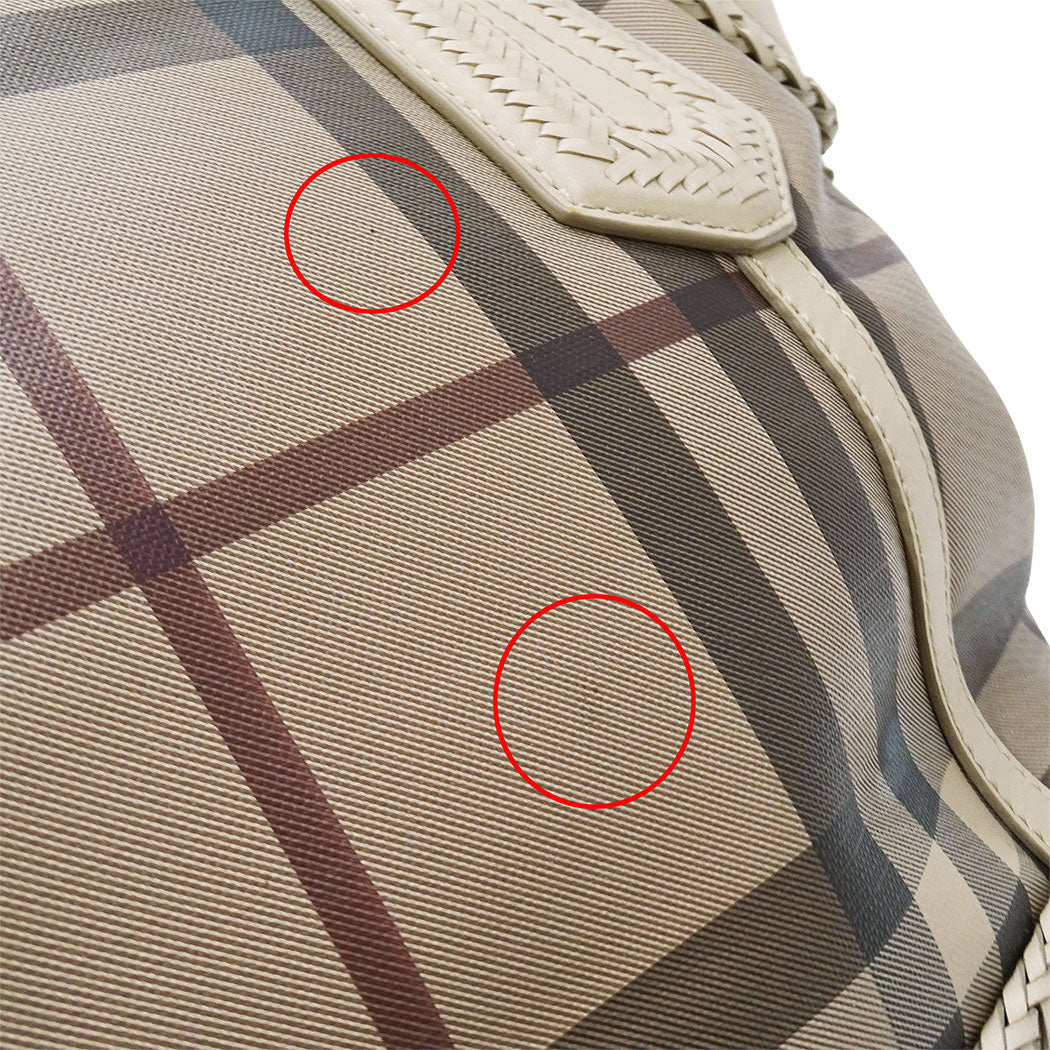 BURBERRY バーバリー 2wayバッグ ベージュ レザー レディース 【中古】