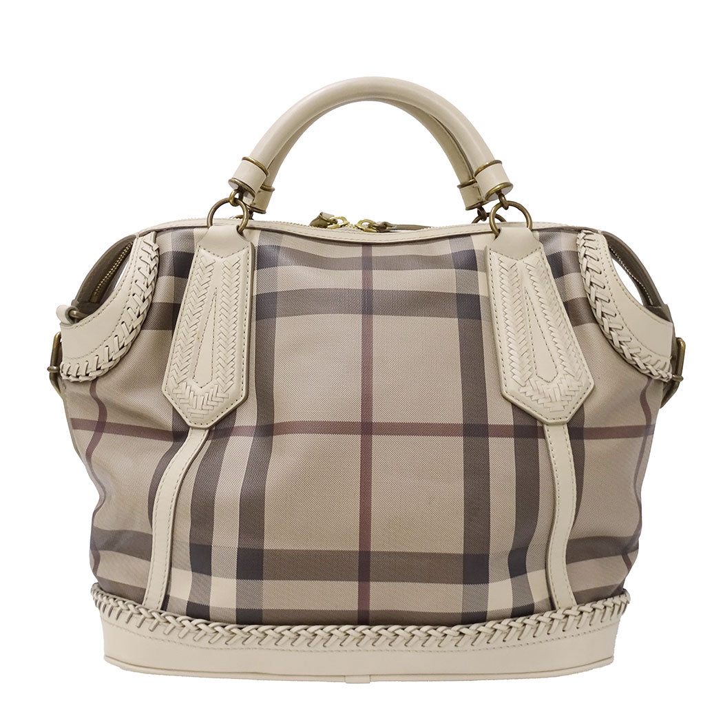 BURBERRY バーバリー 2wayバッグ ベージュ レザー レディース 【中古】
