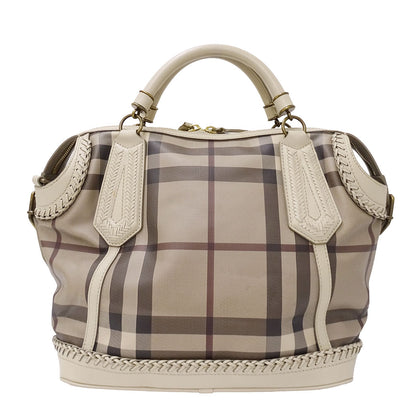BURBERRY バーバリー 2wayバッグ ベージュ レザー レディース 【中古】