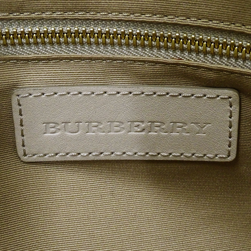 BURBERRY バーバリー 2wayバッグ ベージュ レザー レディース 【中古】