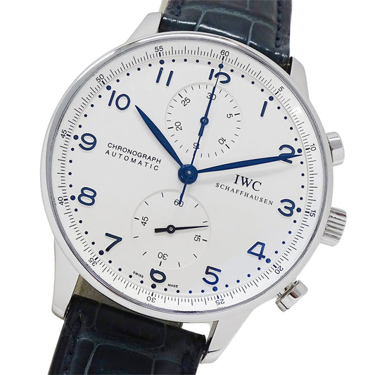 インターナショナルウォッチカンパニー IWC ポルトギーゼ IW371417 メンズ 腕時計 自動巻き SS レザー 磨き済み【中古】