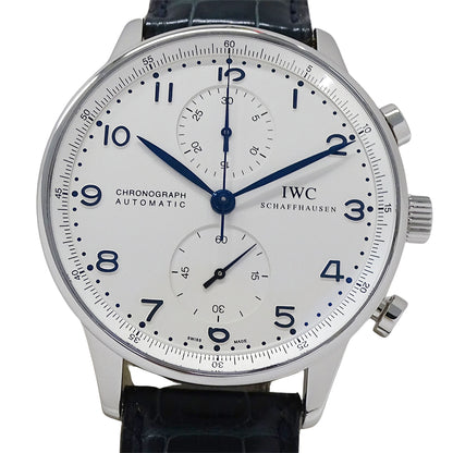 インターナショナルウォッチカンパニー IWC ポルトギーゼ IW371417 メンズ 腕時計 自動巻き SS レザー 磨き済み【中古】
