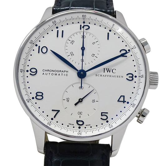 インターナショナルウォッチカンパニー IWC ポルトギーゼ IW371417 メンズ 腕時計 自動巻き SS レザー 磨き済み【中古】