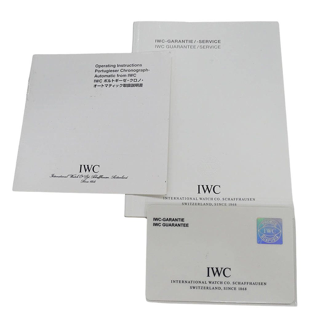 インターナショナルウォッチカンパニー IWC ポルトギーゼ IW371417 メンズ 腕時計 自動巻き SS レザー 磨き済み【中古】