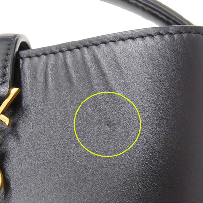SAINT LAURENT サンローラン LE37 ミニ 2wayバッグ ブラック 765870 レザー レディース 【中古】