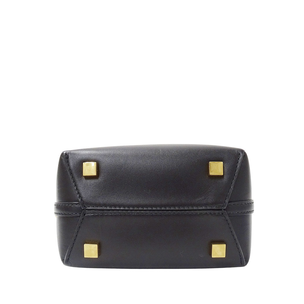 SAINT LAURENT サンローラン LE37 ミニ 2wayバッグ ブラック 765870 レザー レディース 【中古】