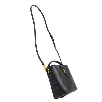 SAINT LAURENT サンローラン LE37 ミニ 2wayバッグ ブラック 765870 レザー レディース 【中古】