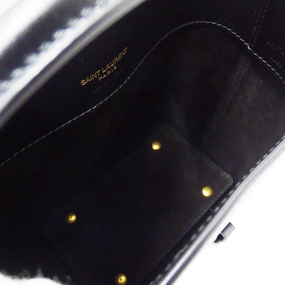 SAINT LAURENT サンローラン LE37 ミニ 2wayバッグ ブラック 765870 レザー レディース 【中古】