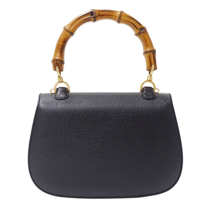 GUCCI グッチ ハンドバッグ バンブー ブラック 000・926・0633 レザー レディース 【中古】