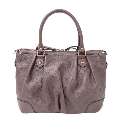 GUCCI グッチ スーキー 2wayバッグ シマ ブラウン 247902 シマレザー レディース 【中古】