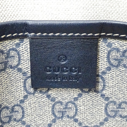 GUCCI グッチ ショルダーバッグ ネイビー ベージュ 246413 GGプラス メンズ 【中古】
