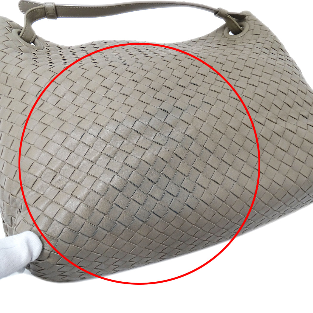 BOTTEGAVENETA ボッテガ・ヴェネタ トートバッグ イントレチャート ベージュ 179320 レザー レディース 【中古】