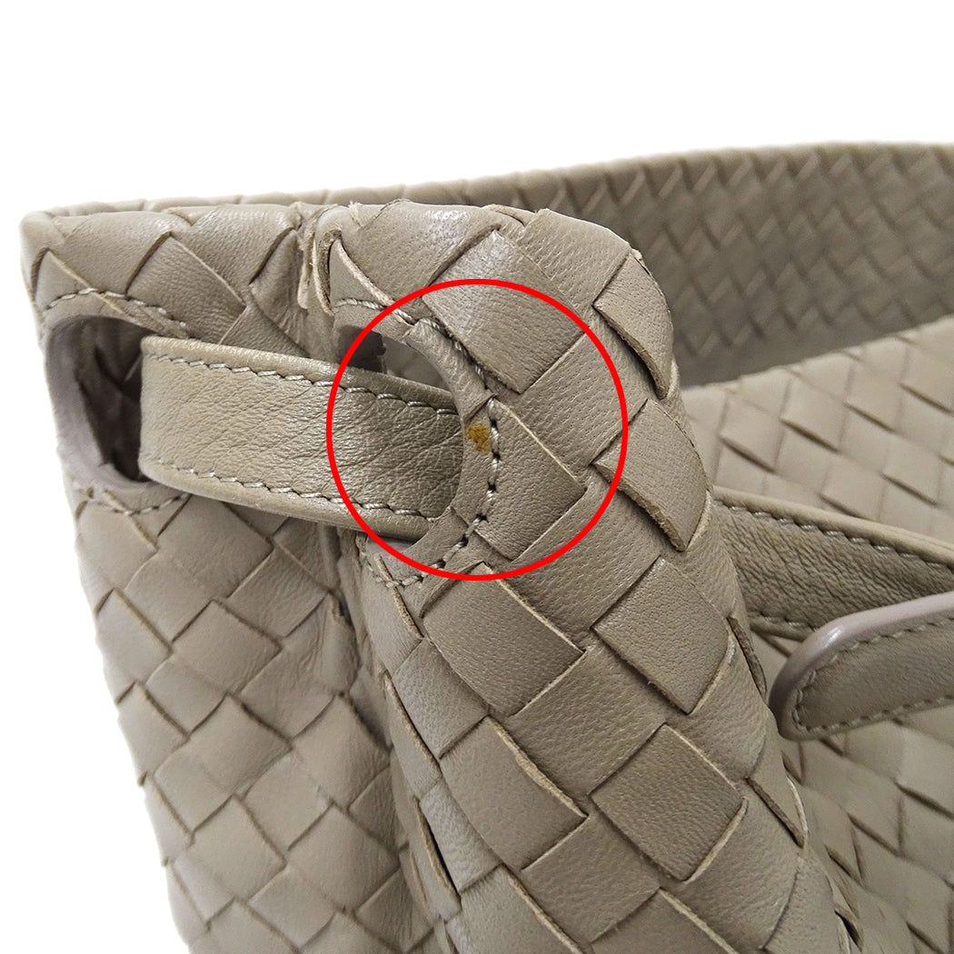 BOTTEGAVENETA ボッテガ・ヴェネタ トートバッグ イントレチャート ベージュ 179320 レザー レディース 【中古】