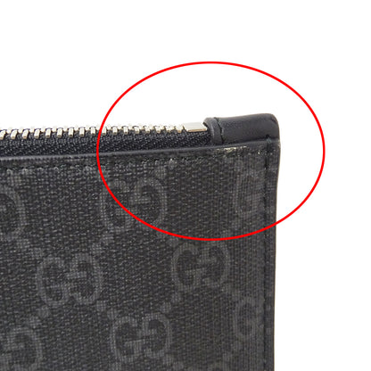 GUCCI グッチ クラッチ・セカンドバッグ キングスネーク ブラック 473904 GGスプリームキャンバス メンズ 【中古】