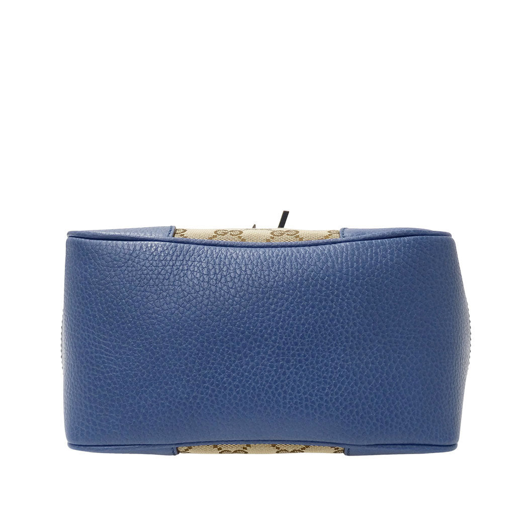 GUCCI グッチ 2wayバッグ GGキャンバス ブルー ベージュ 449241 GGキャンバス レディース 【中古】