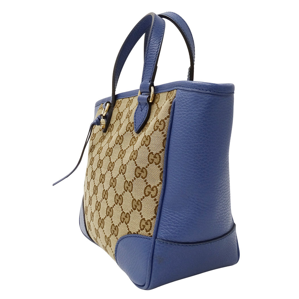 GUCCI グッチ 2wayバッグ GGキャンバス ブルー ベージュ 449241 GGキャンバス レディース 【中古】