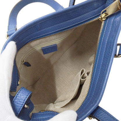 GUCCI グッチ 2wayバッグ GGキャンバス ブルー ベージュ 449241 GGキャンバス レディース 【中古】
