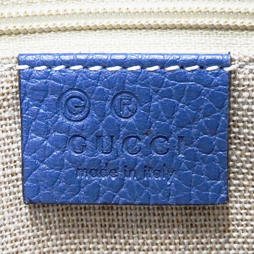GUCCI グッチ 2wayバッグ GGキャンバス ブルー ベージュ 449241 GGキャンバス レディース 【中古】