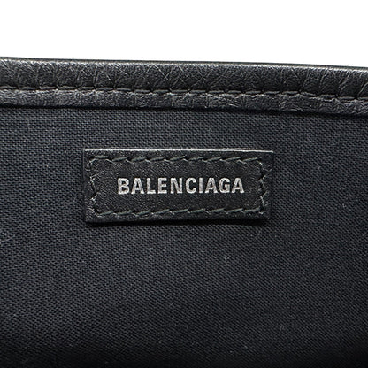 BALENCIAGA バレンシアガ カバスXS ハンドバッグ ホワイト ブラック 390346 キャンバス 【中古】