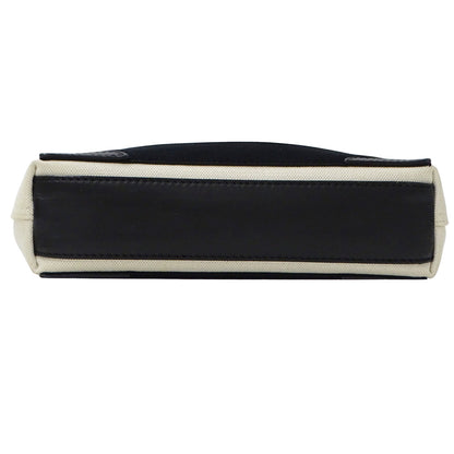 BALENCIAGA バレンシアガ カバスXS ハンドバッグ ホワイト ブラック 390346 キャンバス 【中古】