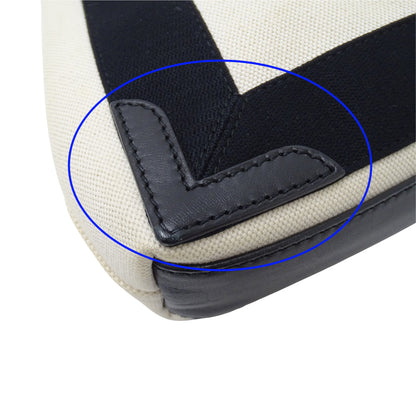 BALENCIAGA バレンシアガ カバスXS ハンドバッグ ホワイト ブラック 390346 キャンバス 【中古】