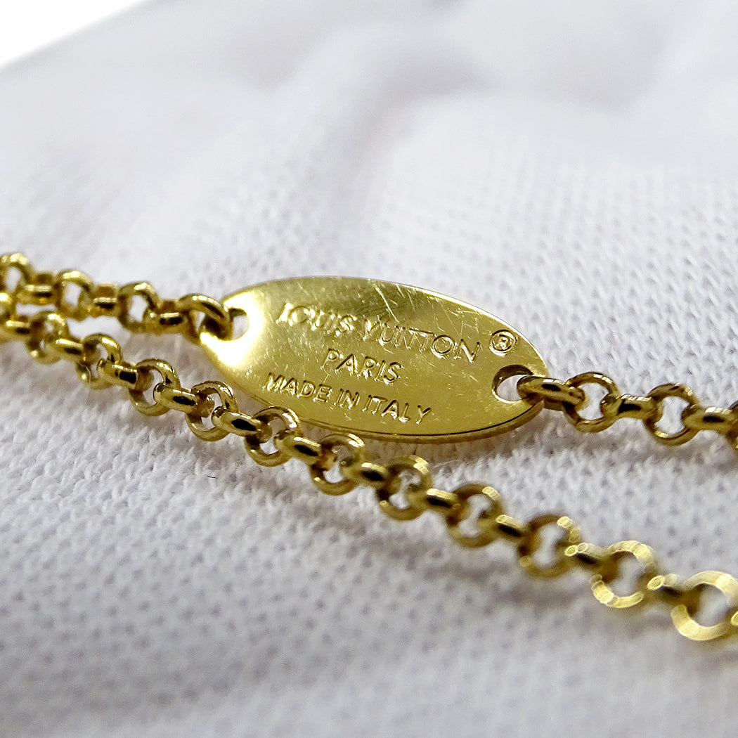 LOUIS VUITTON ルイ・ヴィトン ネックレス・レディLV ネックレス ゴールド レディース M01845 【中古】