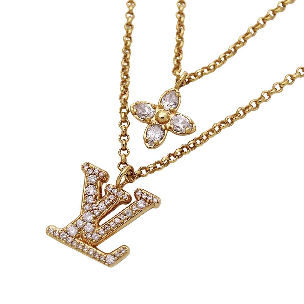 LOUIS VUITTON ルイ・ヴィトン ネックレス・レディLV ネックレス ゴールド レディース M01845 【中古】