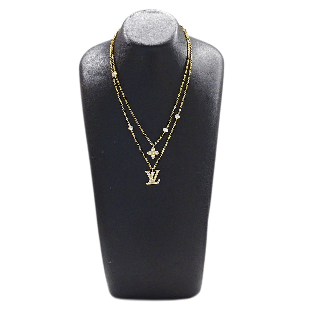 LOUIS VUITTON ルイ・ヴィトン ネックレス・レディLV ネックレス ゴールド レディース M01845 【中古】