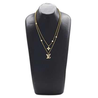LOUIS VUITTON ルイ・ヴィトン ネックレス・レディLV ネックレス ゴールド レディース M01845 【中古】