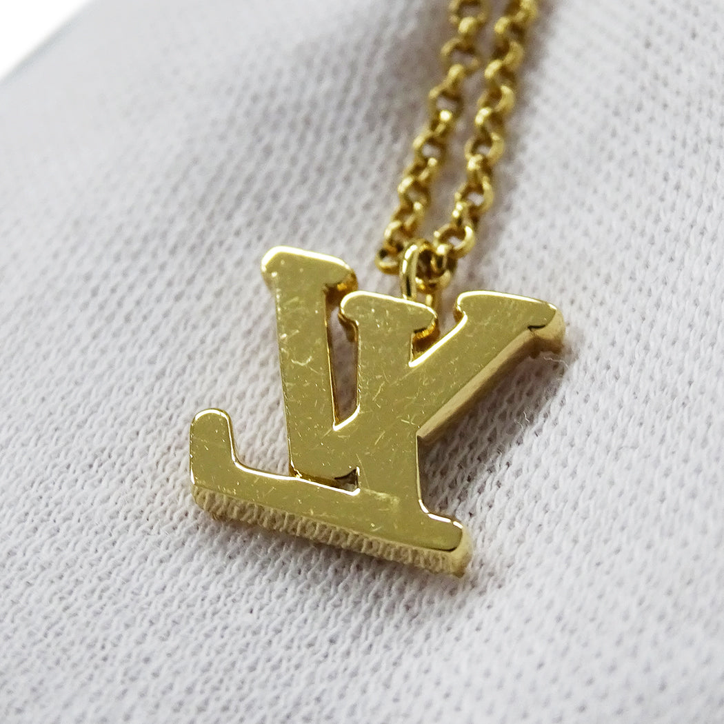 LOUIS VUITTON ルイ・ヴィトン ネックレス・レディLV ネックレス ゴールド レディース M01845 【中古】