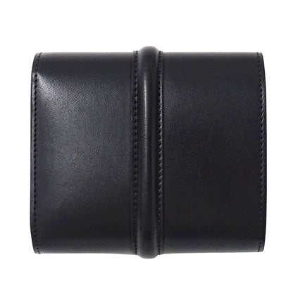 CELINE セリーヌ スモール トリフォールドウォレット 16 セーズ 三つ折り財布 ブラック レザー レディース 【中古】