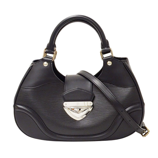 LOUIS VUITTON ルイ・ヴィトン サック・モンテーニュ 2wayバッグ ノワール M59302 エピレザー レディース 【中古】