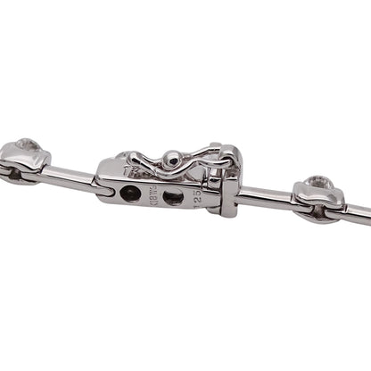 LINE ライン ブレスレット K18WG ダイヤモンド D1.25 レディース メンズ 磨き済み【中古】