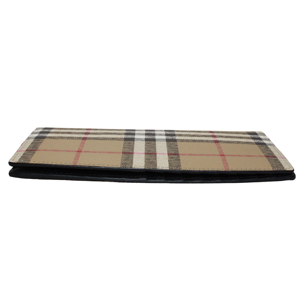 BURBERRY バーバリー 長財布 ブラウン レザー レディース メンズ 【中古】
