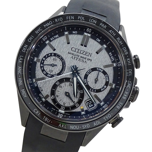 CITIZEN シチズン アテッサ ACT Line CC4055-14H メンズ 腕時計 エコドライブ 電波 ソーラー チタン ラバー【中古】