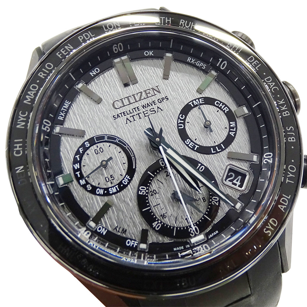 CITIZEN シチズン アテッサ ACT Line CC4055-14H メンズ 腕時計 エコドライブ 電波 ソーラー チタン ラバー【中古】