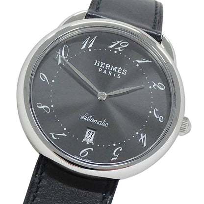 HERMES エルメス アルソー AR4.810 メンズ 腕時計 自動巻き AT ステンレス レザー 磨き済み【中古】