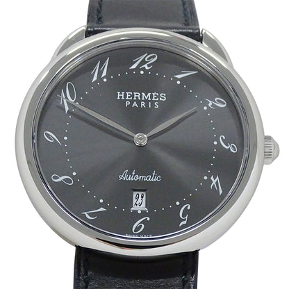 HERMES エルメス アルソー AR4.810 メンズ 腕時計 自動巻き AT ステンレス レザー 磨き済み【中古】