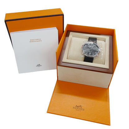 HERMES エルメス アルソー AR4.810 メンズ 腕時計 自動巻き AT ステンレス レザー 磨き済み【中古】