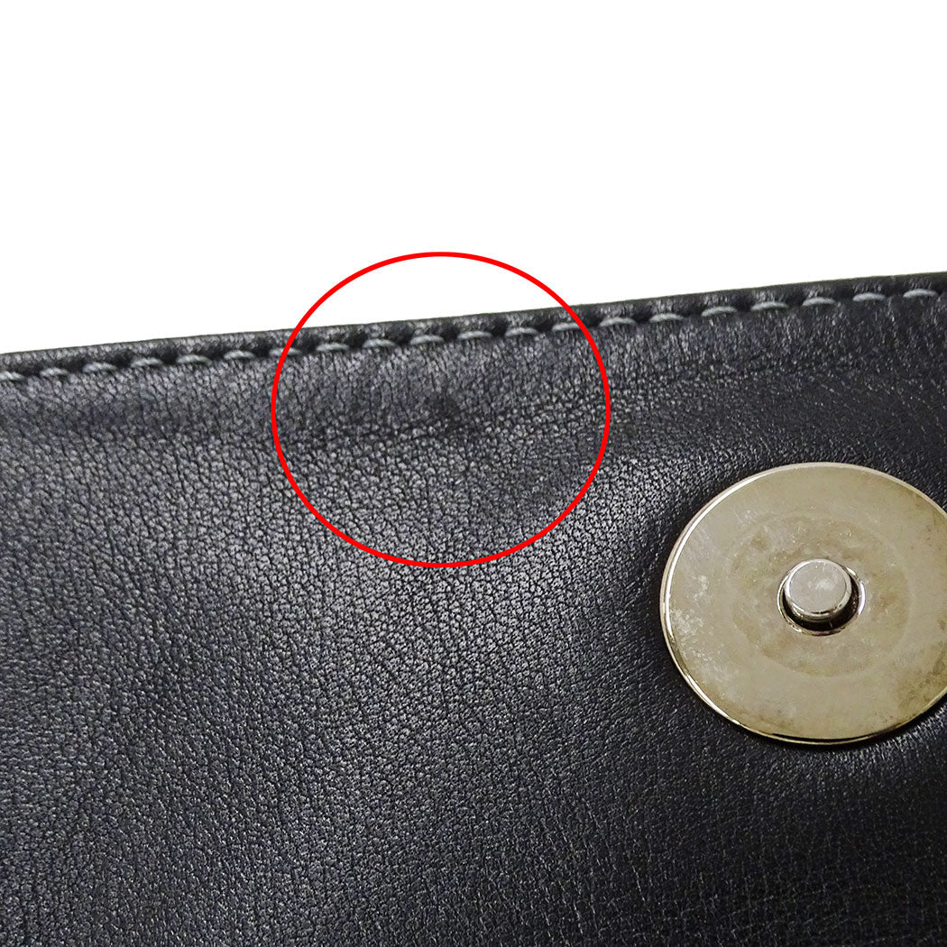 BVLGARI ブルガリ ハンドバッグ ブラック レザー レディース 【中古】