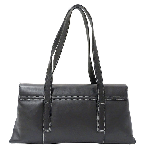 BVLGARI ブルガリ ハンドバッグ ブラック レザー レディース 【中古】