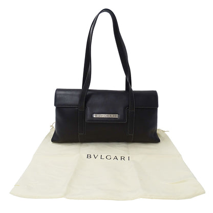 BVLGARI ブルガリ ハンドバッグ ブラック レザー レディース 【中古】