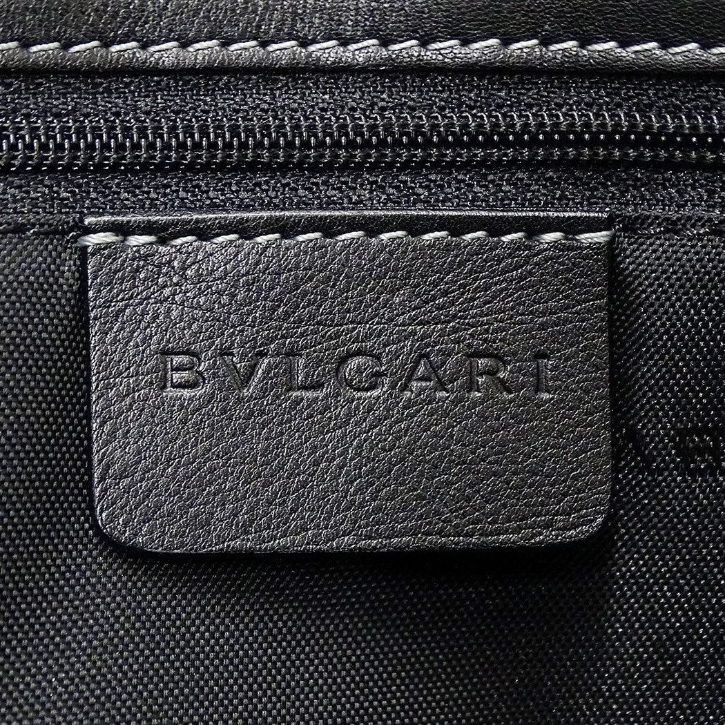 BVLGARI ブルガリ ハンドバッグ ブラック レザー レディース 【中古】