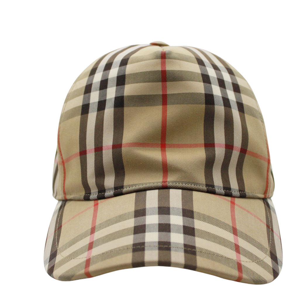 BURBERRY バーバリー キャップ ブラウン コットン レディース メンズ 【中古】