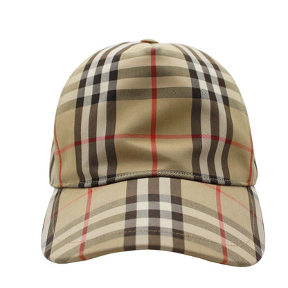 BURBERRY バーバリー キャップ ブラウン コットン レディース メンズ 【中古】