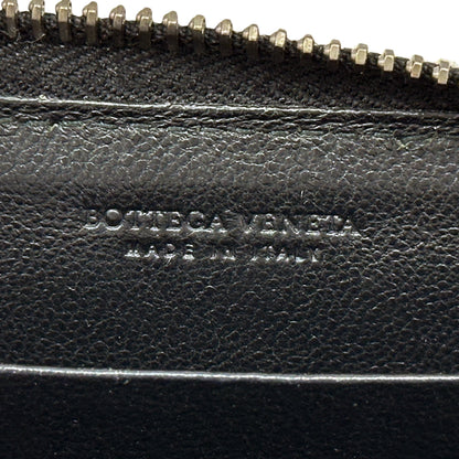 BOTTEGAVENETA ボッテガ・ヴェネタ コインケース イントレチャート ブラック レザー レディース メンズ 【中古】