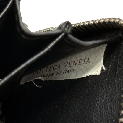 BOTTEGAVENETA ボッテガ・ヴェネタ コインケース イントレチャート ブラック レザー レディース メンズ 【中古】