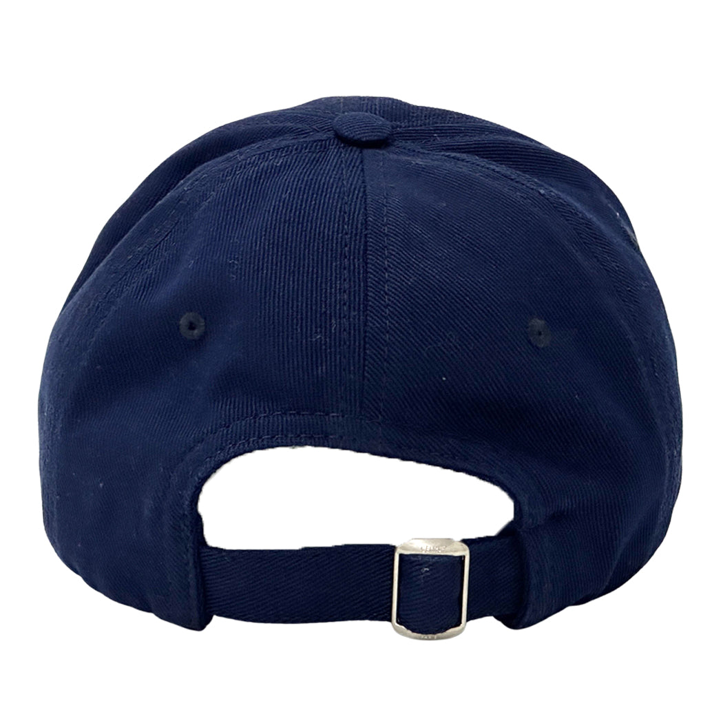 CELINE セリーヌ キャップ ネイビー レッド コットン レディース 【中古】