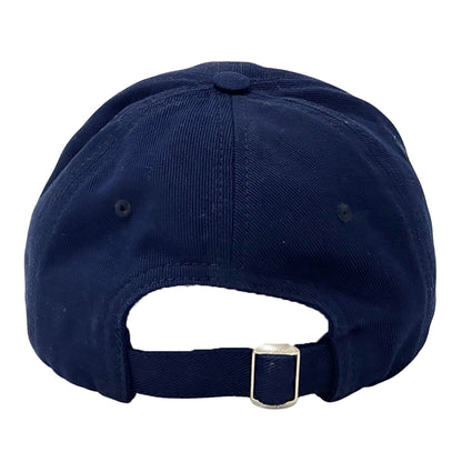 CELINE セリーヌ キャップ ネイビー レッド コットン レディース 【中古】