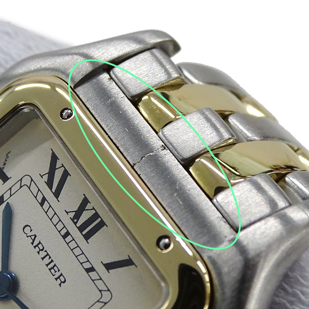 Cartier カルティエ パンテール MM W25028B6 ボーイズ 腕時計 クオーツ QZ SS YG 2ロウ 磨き済み 【中古】